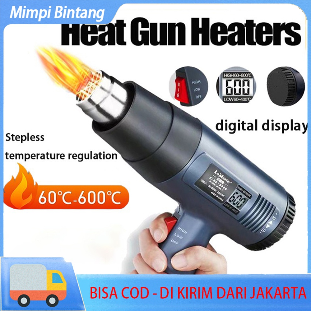 Hot Air Gun / Heat Gun Hijau / Pemanas Skotlet / Pemanas Stiker Heat Gun PISTOL PEMANAS Sekelas SELE