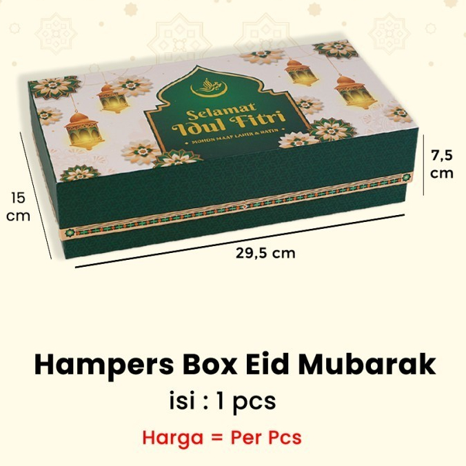 

Cake Box Hampers Box Eid Mubarak Edisi Idul Fitri