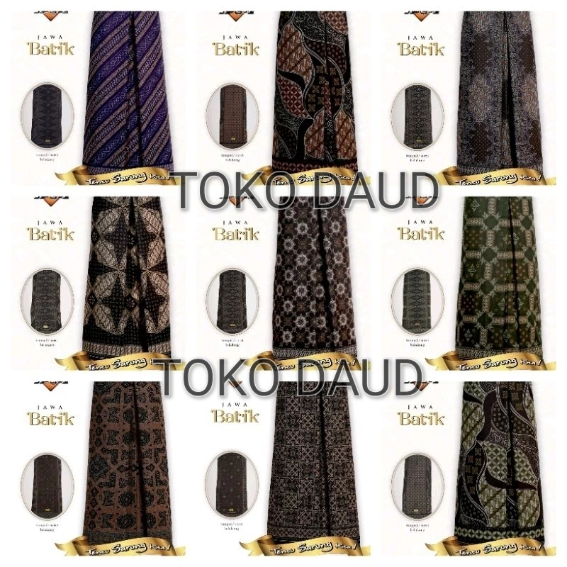 SARUNG BATIK GUS IQDAM WADIMOR JAWA BATIK PASUNDAN BORNEO Hitam Black Series Terbaru Kekinian