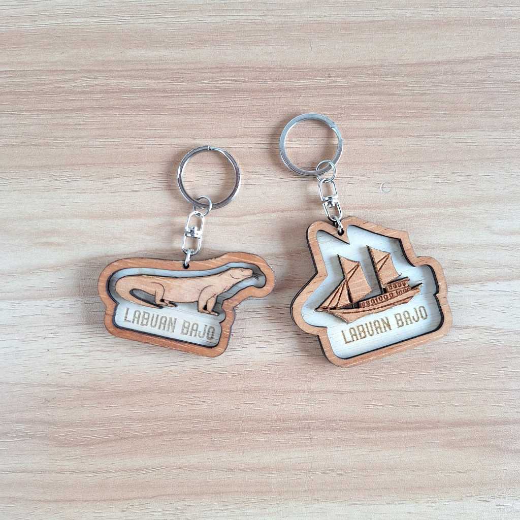 Souvenir Gantungan Kunci Kayu Labuan Bajo Nusa Tenggara Timur Oleh Oleh souvenir Indonesia