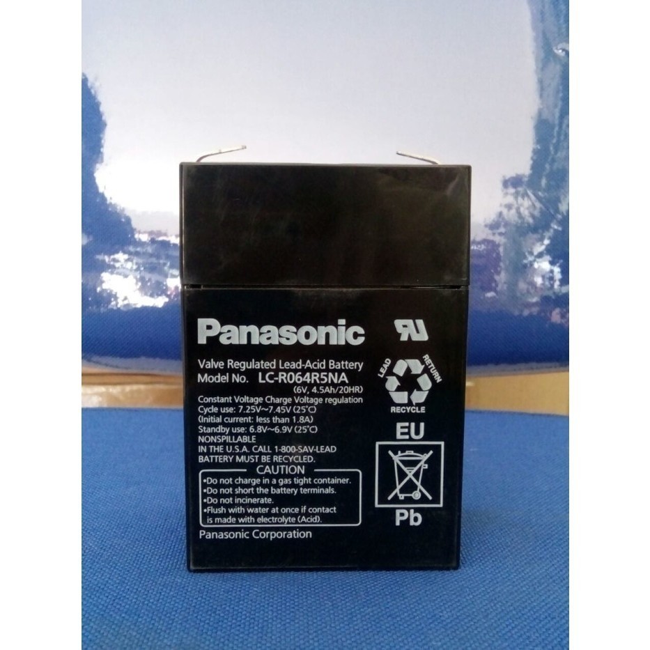 AKI PANASONIC 6V 4,5AH / LC-R064R5NA ORI