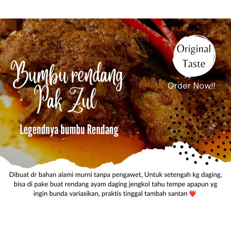 

BUMBU RENDANG PADANG PAK ZUL