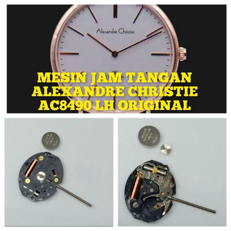 Mesin jam tangan Alexandre christie AC 8490LH 2jarum