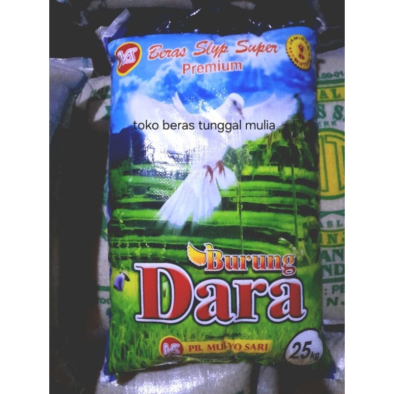 

BERAS PREMIUM SUPER CAP BURUNG DARA 1KG
