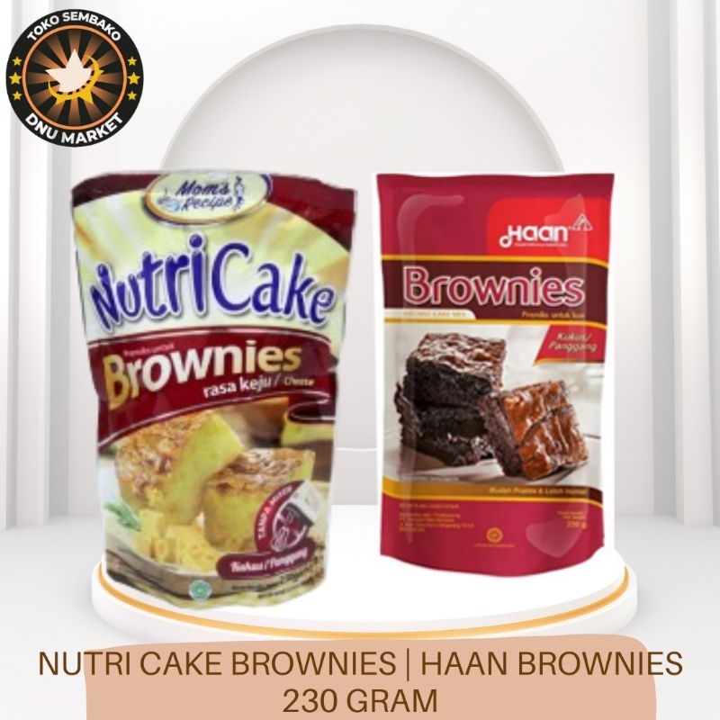 

BROWNIES INSTANS NUTRI CAKE BROWNIES | BROWNIES INSTANS HAAN BROWNIES | 230 GRAM