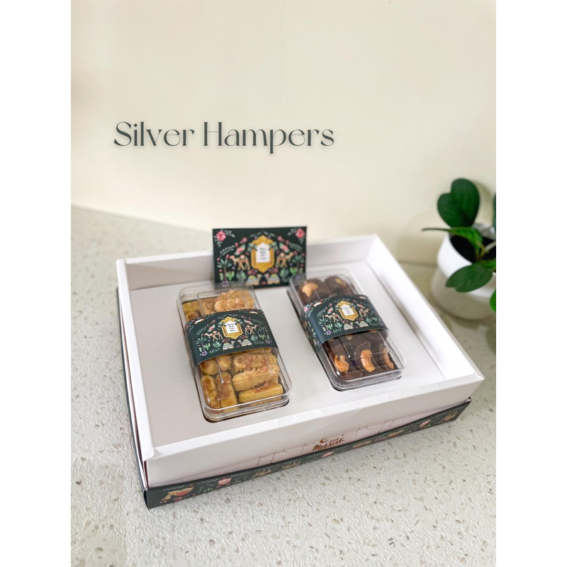 

hampers lebaran Silver premium set isi 2 toples 350gr