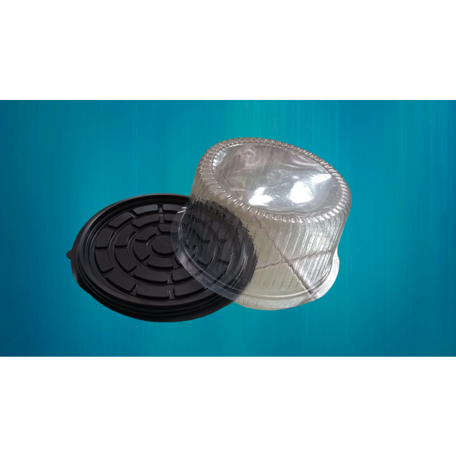 Mika Tray Bulat Alas Kue Coklat