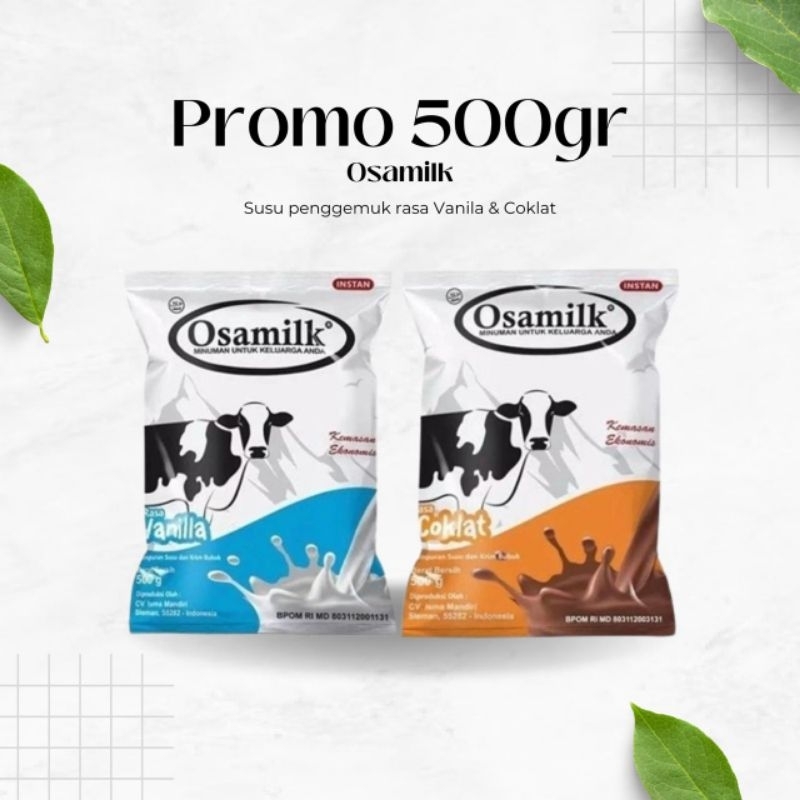 

Osamilk - 500gr Vanila & Coklat , susu bubuk susu penggemuk