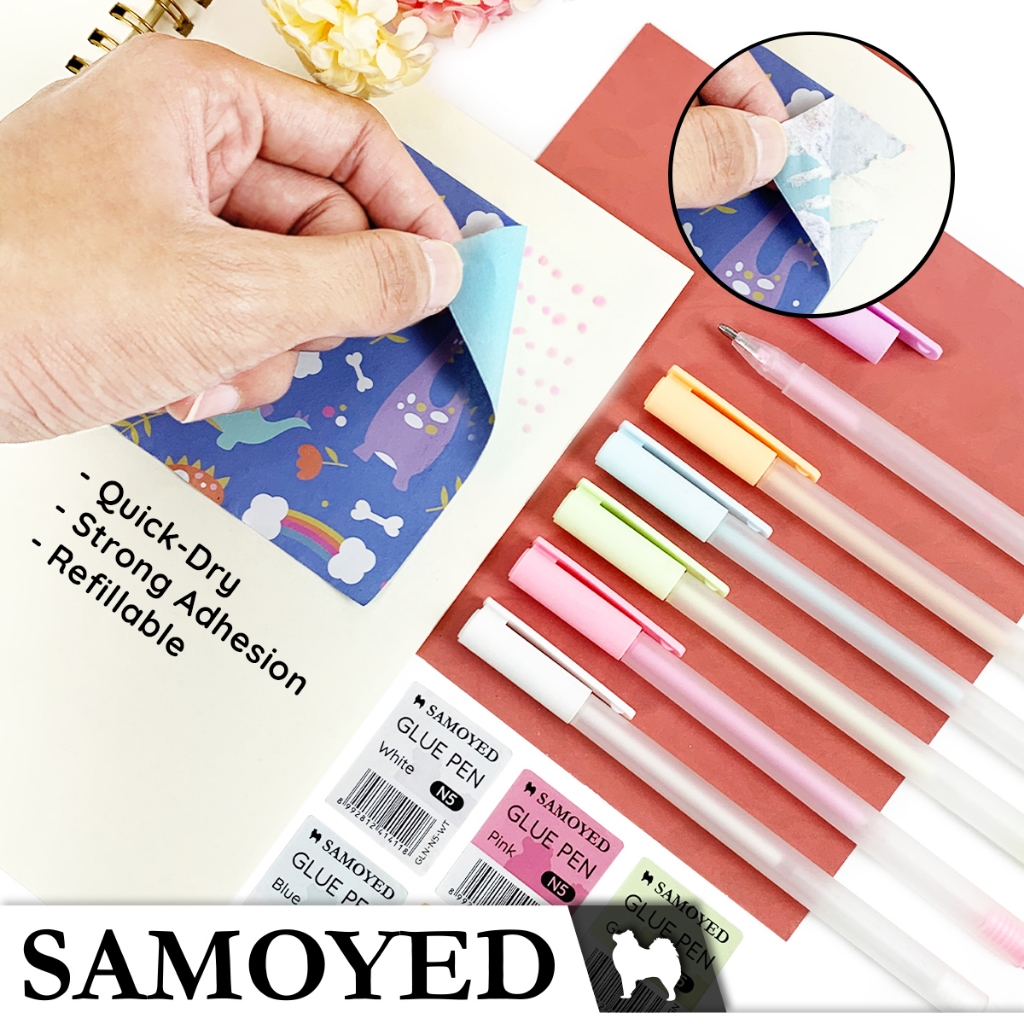 

Pulpen / Pena Lem Cair Warna Kertas / Paper / DIY / Craft Colour Liquid Glue Pen Samoyed GLN-N5