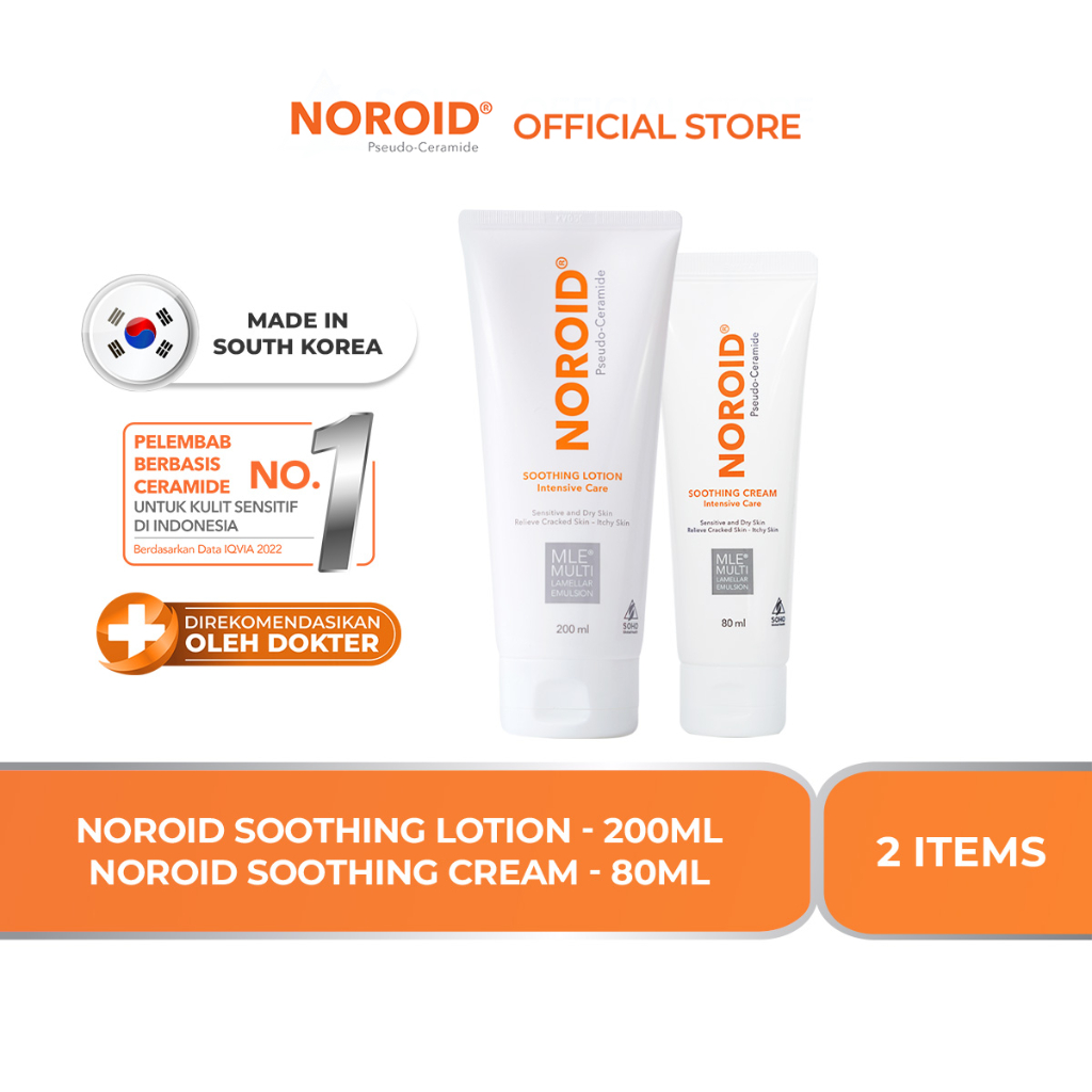 Noroid Soothing Lotion - 200ml + Noroid Soothing Cream - 80ml