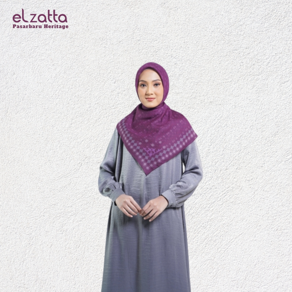 ELZATTA HIJAB SCARFT SEGI EMPAT MOTIF KAILA KHURVA