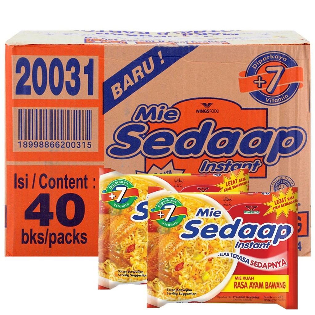 

SEDAAP KUAH KARTON (ISI DALAM KARTON 40PCS)