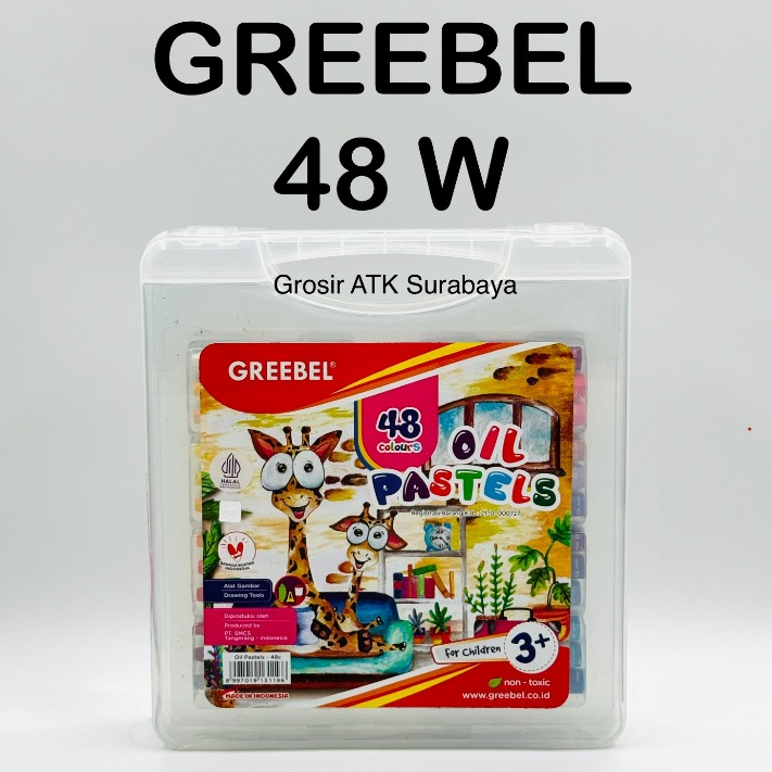 

CRAYON / Krayon Minyak / Oil Pastel GREEBEL GREBEL 48 Warna Colours 48C