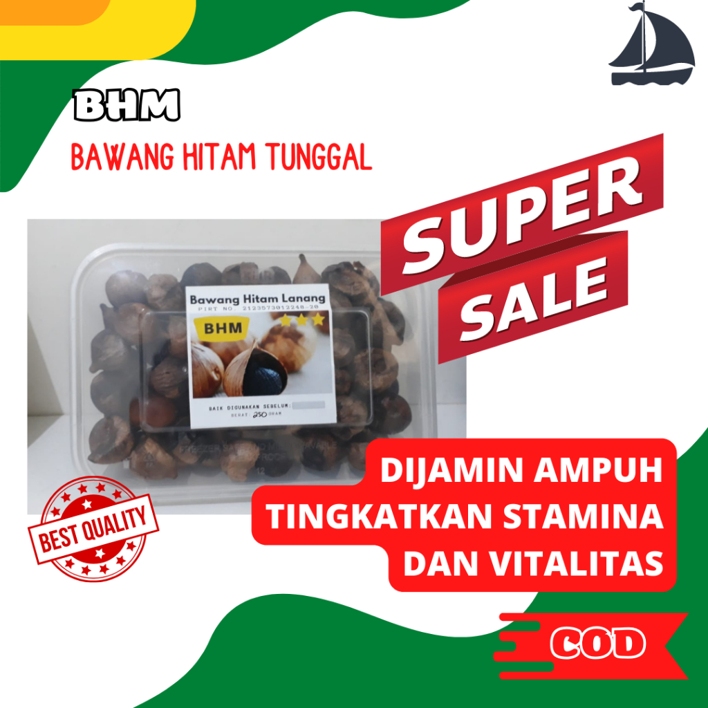 

BHM Bawang Hitam Tunggal Lanang Black Garlic Original