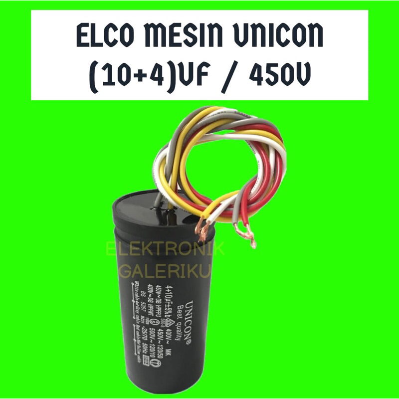 ELCO MESIN CUCI UNICON (10+4)UF / 450V