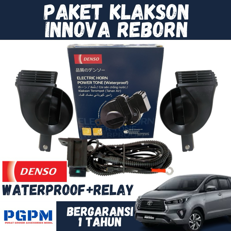 Klakson Denso Keong Innova Reborn Waterproof Include Relay 12v Berkualitas