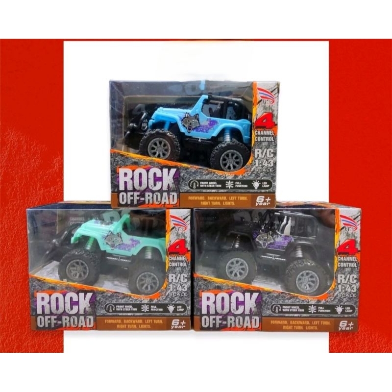 MAINAN MOBIL REMOT KONTROL / RC OFF-ROAD/ ROCK CRAWLER MOBIL JEEP REMOTE CONTROL / MINI CLIMBER