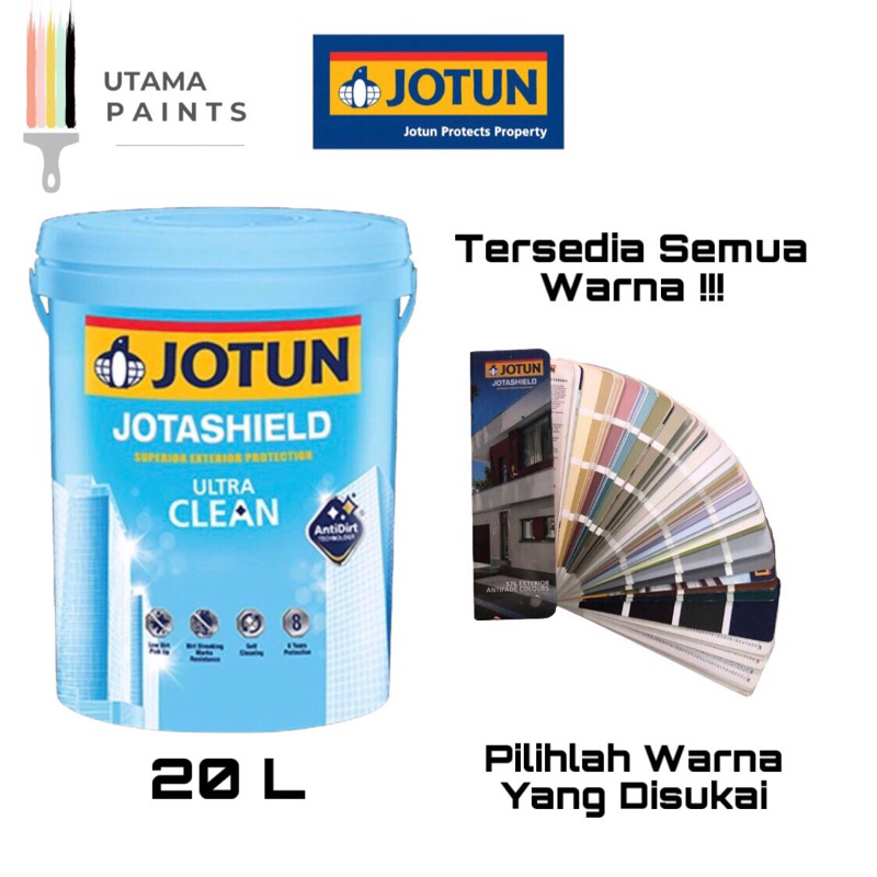 CAT TEMBOK EXTERIOR JOTUN ULTRA CLEAN 20L