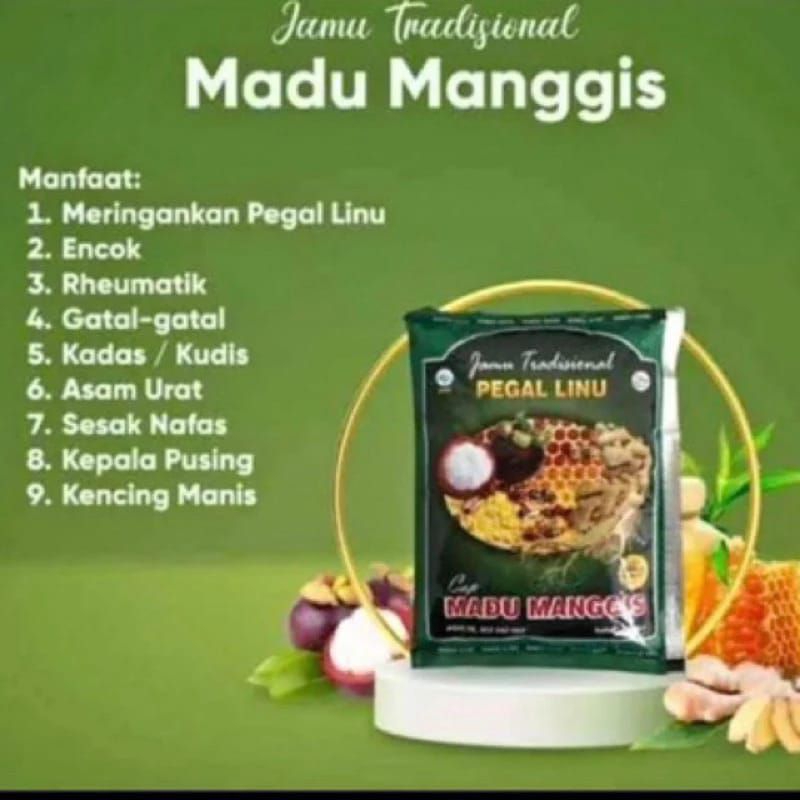 

jamu pegel linu cap madu manggis