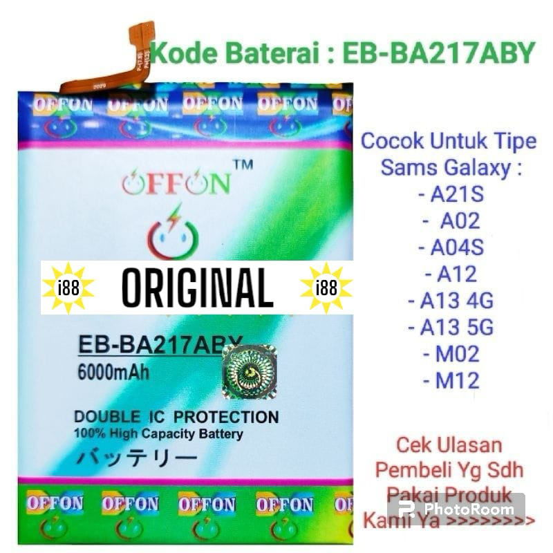 Baterai Samsung Galaxy A21S Batre Samsung A02 A04S Samsung A12 A13 4G A13 5G Samsung M02 Samsung M12