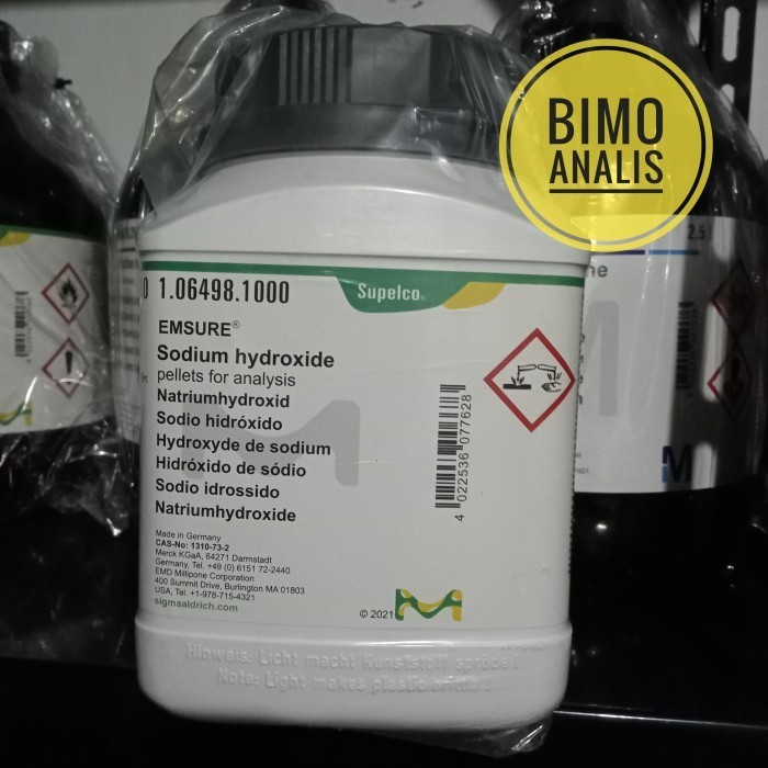 Natrium Hidroksida Repack 50gram / NaOH Pro Analis Merck 106498