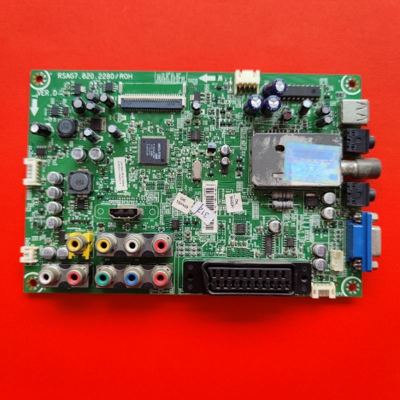 mb mobo mainboard module mesin tv Polytron PLD 24D550 PLD24D550