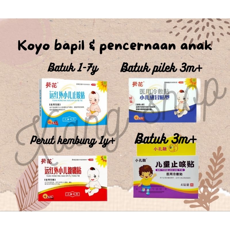 Koyo Flu Bayi / Koyo Batuk Pilek Bayi Anak / Koyo Pencernaan