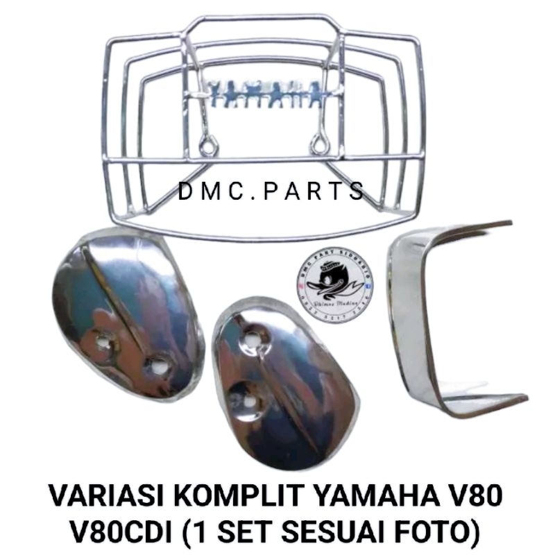 PAKET VARIASI PELINDUNG STOPLAMP / TOPI LAMPU / TUTUP FORK DEPAN YAMAHA V80 V80CDI V80PLATINA V80 AU