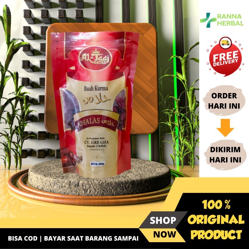 

Kurma Golden Dates Khalas Premium 500gr Kemasan Baru Original