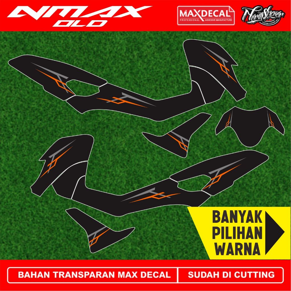 Striping Transparan Old GRAFIS 1 New Stiker Striping Motor Yamaha Nmax old 155 Transparan Custome De