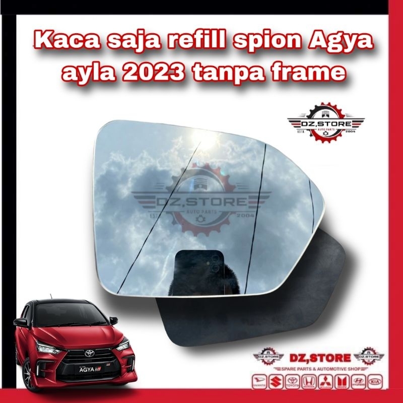 Kaca spion Refil New Agya Ayla 2023 Original Kaca saja Spion Agya Ayla 2023