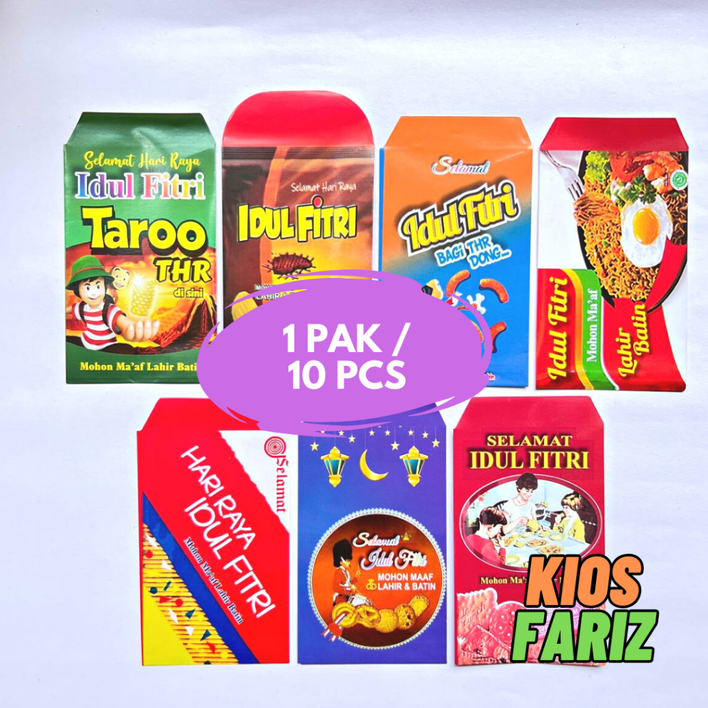 

Amplop Lebaran 2024 isi 10 pcs | Amplop Snack | Amplop Uang | Amplop ATM | Angpau Lebaran Murah ukr. M 7 cm × 10 cm | Amplop Lebaran | Amplop Art Paper Glowsy | Amplop Idul Fitri | Angpau