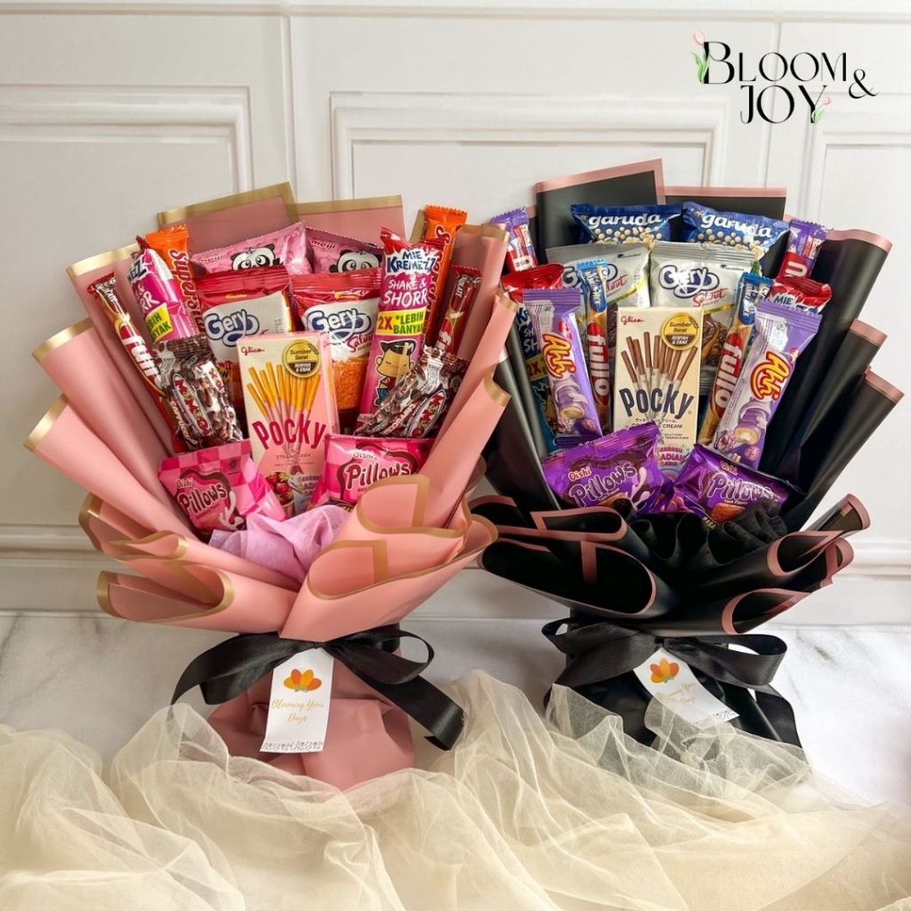 

Buket Snack Buket Jajan Buket Wisuda Buket Kado Ulang Tahun [INCLUDE: Greeting card+packing] Buket Snack / buket jajan / buket makanan