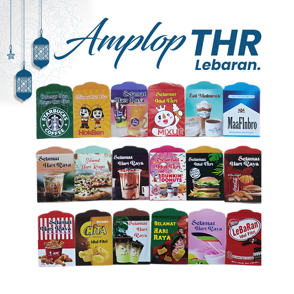 

AMPLOP LEBARAN MOTIF UNIK DAN LUCU SNACK MEDIUM GLOSSY AMPLOP THR Cocok untuk mersen ponakan dan bocil