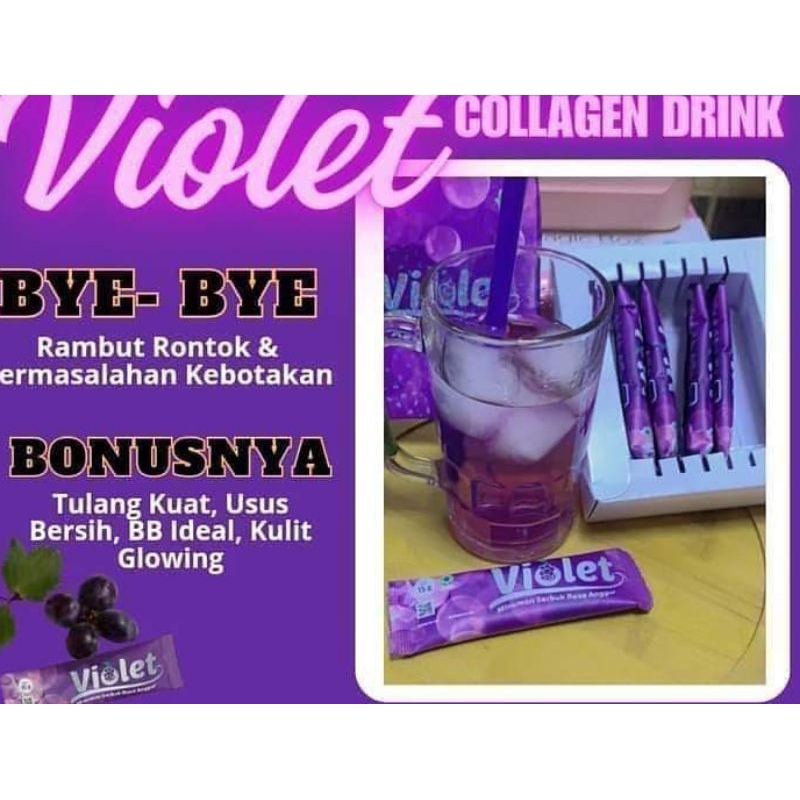 

minuman serbuk herbal Violet isi 6 sachet ori 100% produk tbasu