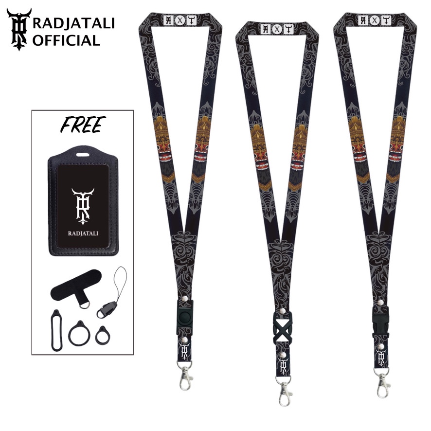 

Lanyard Radjatali 1.5cm Barong V5 Gantungan Tali Holder ID Card - Barong Series