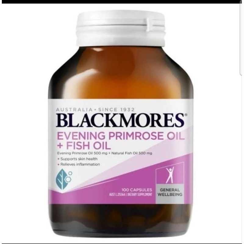 Blackmores Evening Primrose + Fish Oil~100 tablet. Vitamin Menopause. 100% Ori