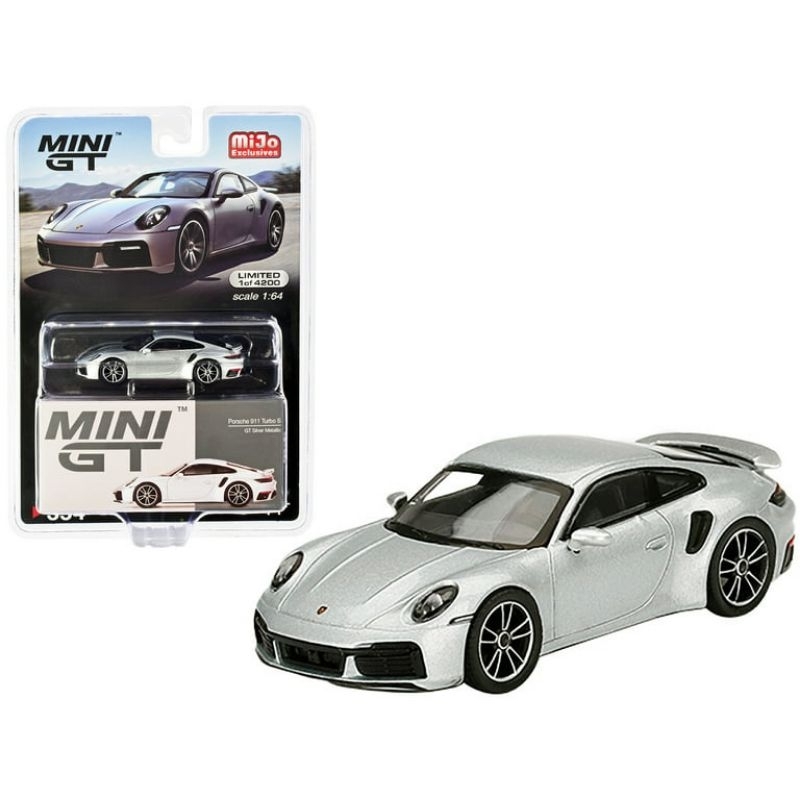Mini GT Porsche 911 Turbo S GT Silver Metallic MGT00354-MJ