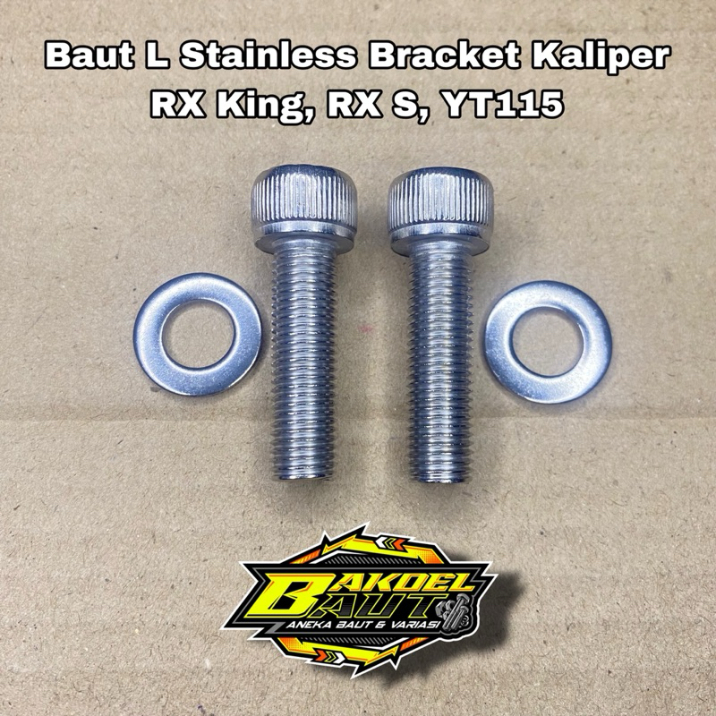 Baut L Stainless Bracket Dudukan Kaliper RX King RX Special YT115