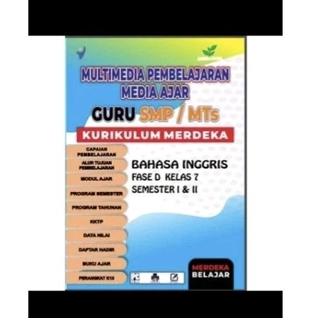 CD RPP Kurikulum Merdeka Mapel Bahasa inggris Kelas 7 Terbaru