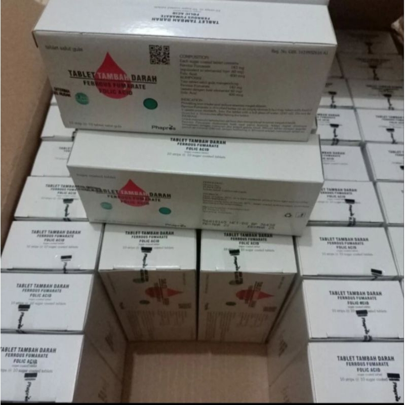 obat tambah darah 1 box,100 tablet