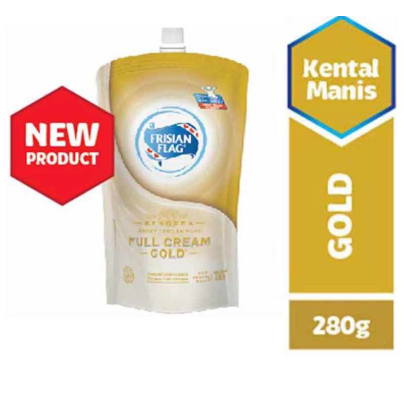 

FRISIAN FLAG SKM Bendera Kental Manis Full Cream Gold Pouch 280 g SUSU KENTAL MANIS