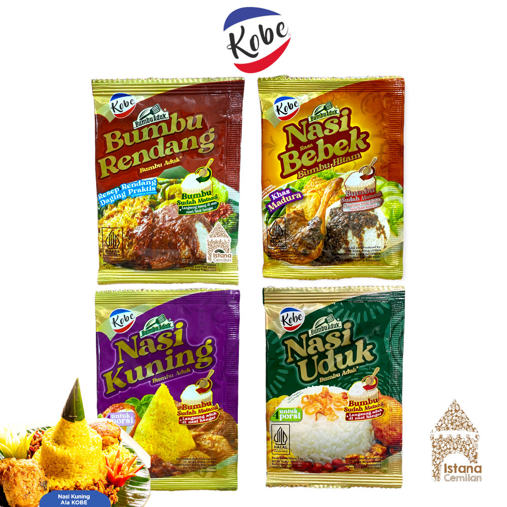 

Kobe Nasi Uduk / Nasi Kuning / Bebek / Rendang Bumbu Aduk 15 Gram