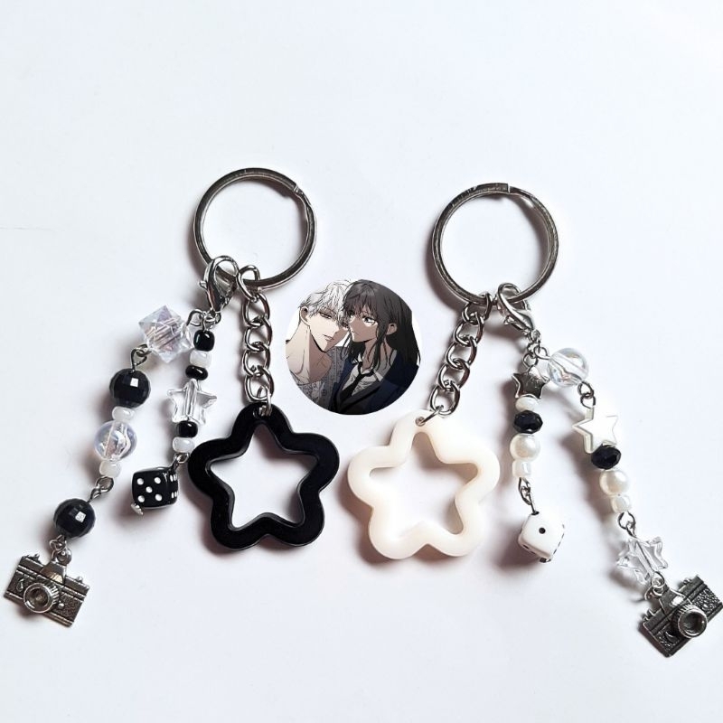 [ Dreaming Freedom] Couple Keychain Manhwa Gantungan Kunci Jeongmin Siyoon Phone Strap Phone Charm Y