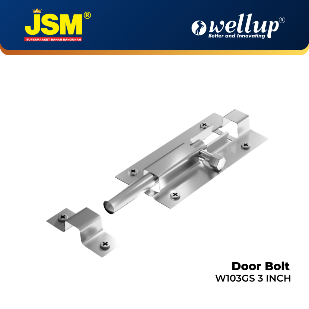 WELLUP GRENDEL STAINLESS 3 INCH W103GS - JSM Supermarket Bahan Bangunan