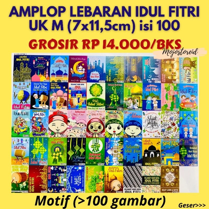 

Amplop Lebaran Amplop Idul Fitri isi 100 lembar uk M 7x10cm (pilih gambar)