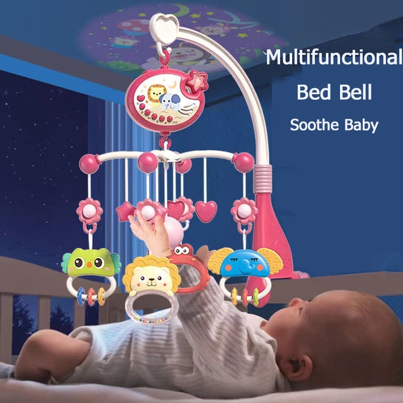 Mainan Lonceng Tempat Tidur Bayi / Proyeksi Musik Remote Control Lonceng Tempat Tidur Bayi / Mainan 