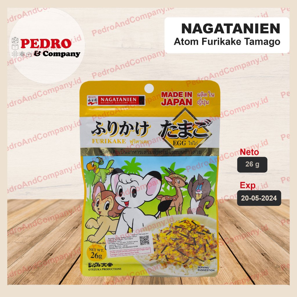 

Nagatanien atom furikake tamago egg teur 26 gram - bumbu siap pakai