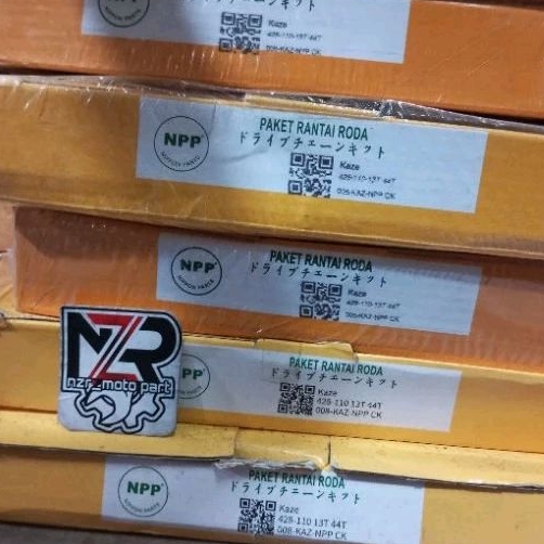 GEARSET RANTE KAZE R /44T//GEAR SET RANTAI GIR KAWASAKI KAZE R BLITZ R JOY EDGE ZX 130 NPP