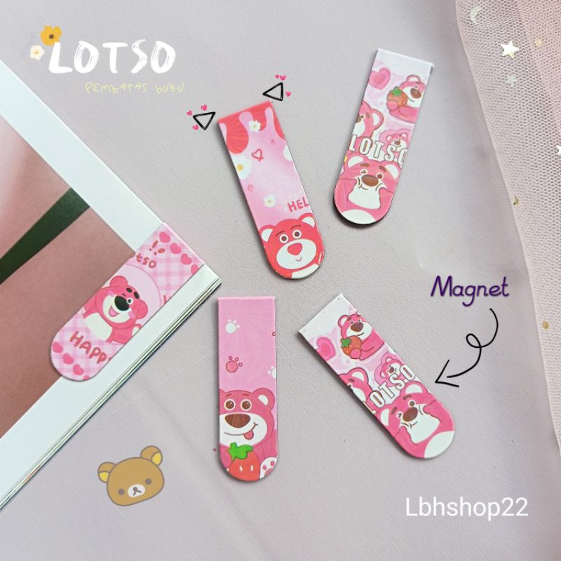 

LBH Magnet Bookmark Isi 6 pcs / Pembatas Buku Magnet / Penanda Buku Karakter Anak